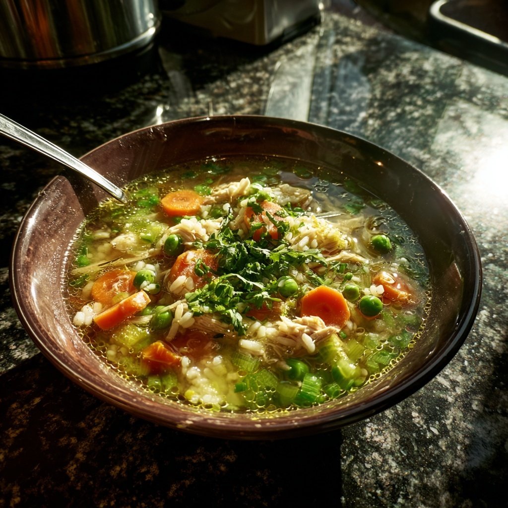 Chicken Rice And Vegetable Soup