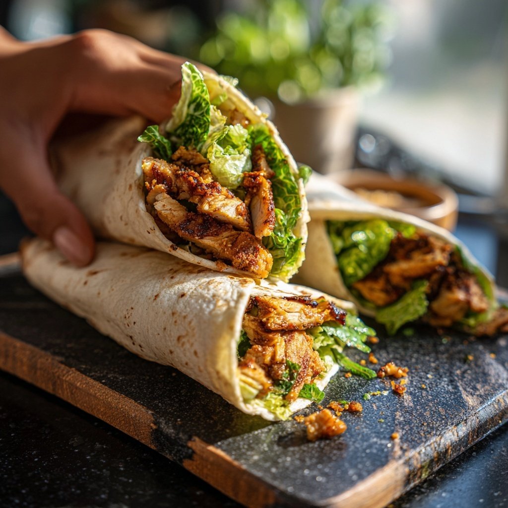 Grilled Chicken Caesar Wraps