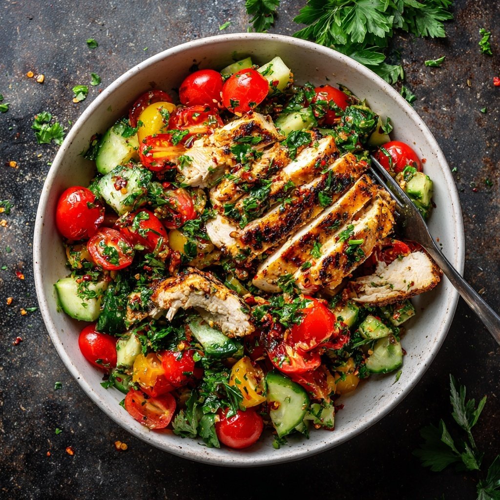 Mediterranean Grilled Chicken Bowl
