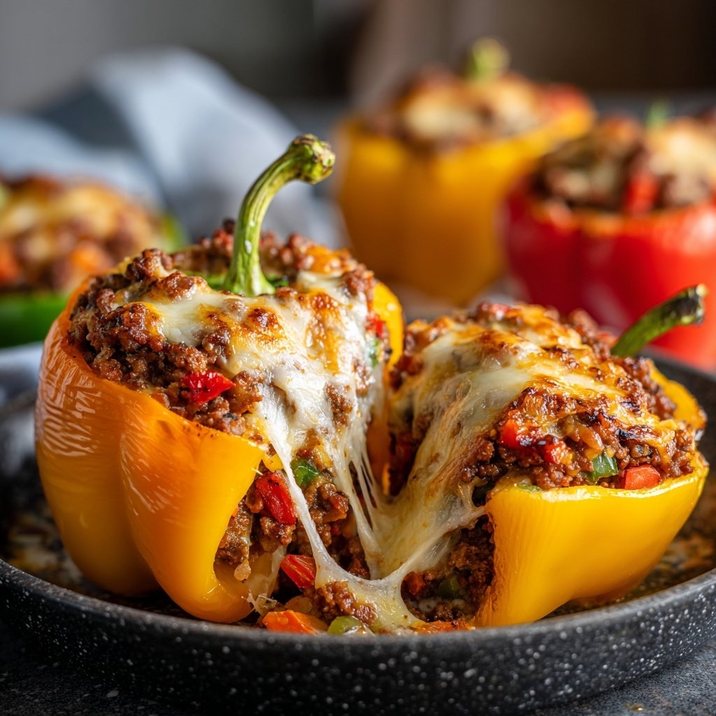 Ground Beef Stuffed Peppers