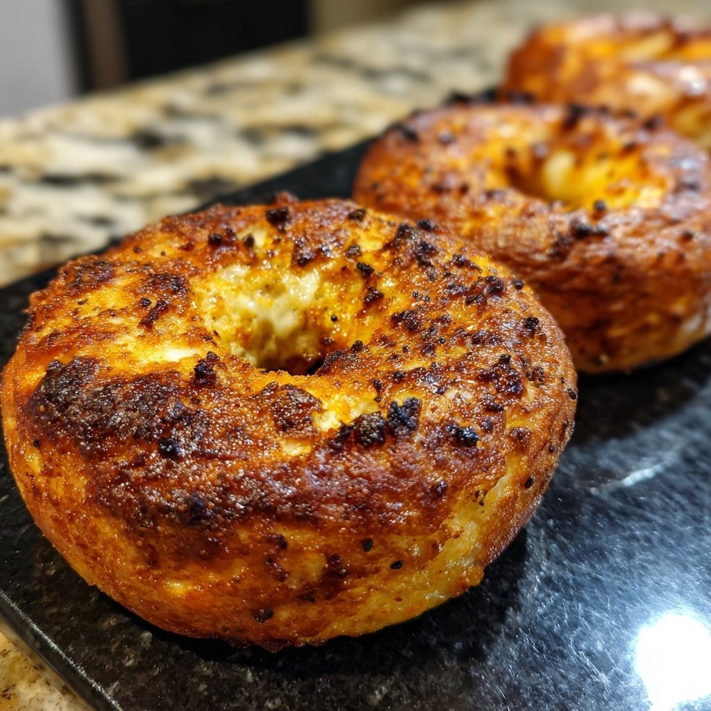 Air Fryer Yogurt Bagels