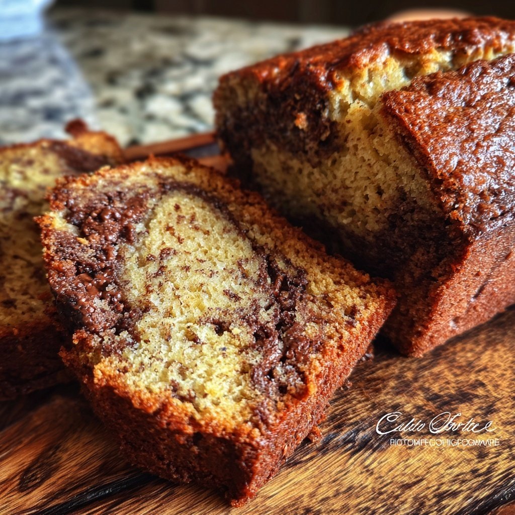 Banana Bread with Nutella Swirl Recipe