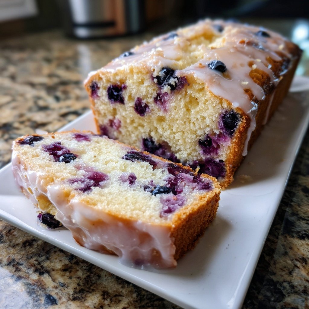 Blueberry Lemon Loaf Cake