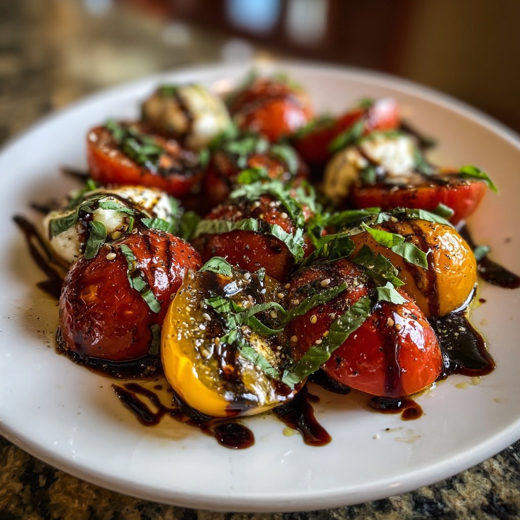 Caprese Salad with Heart Tomatoes