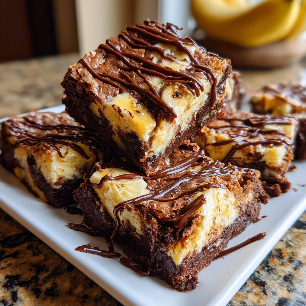 Cottage Cheese Brownies with Banana