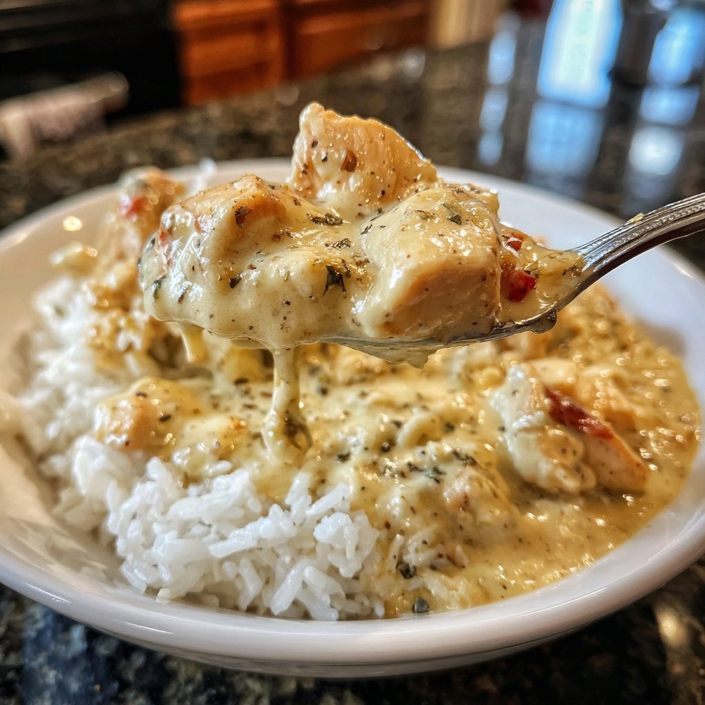 Creamy Garlic Chicken And Rice