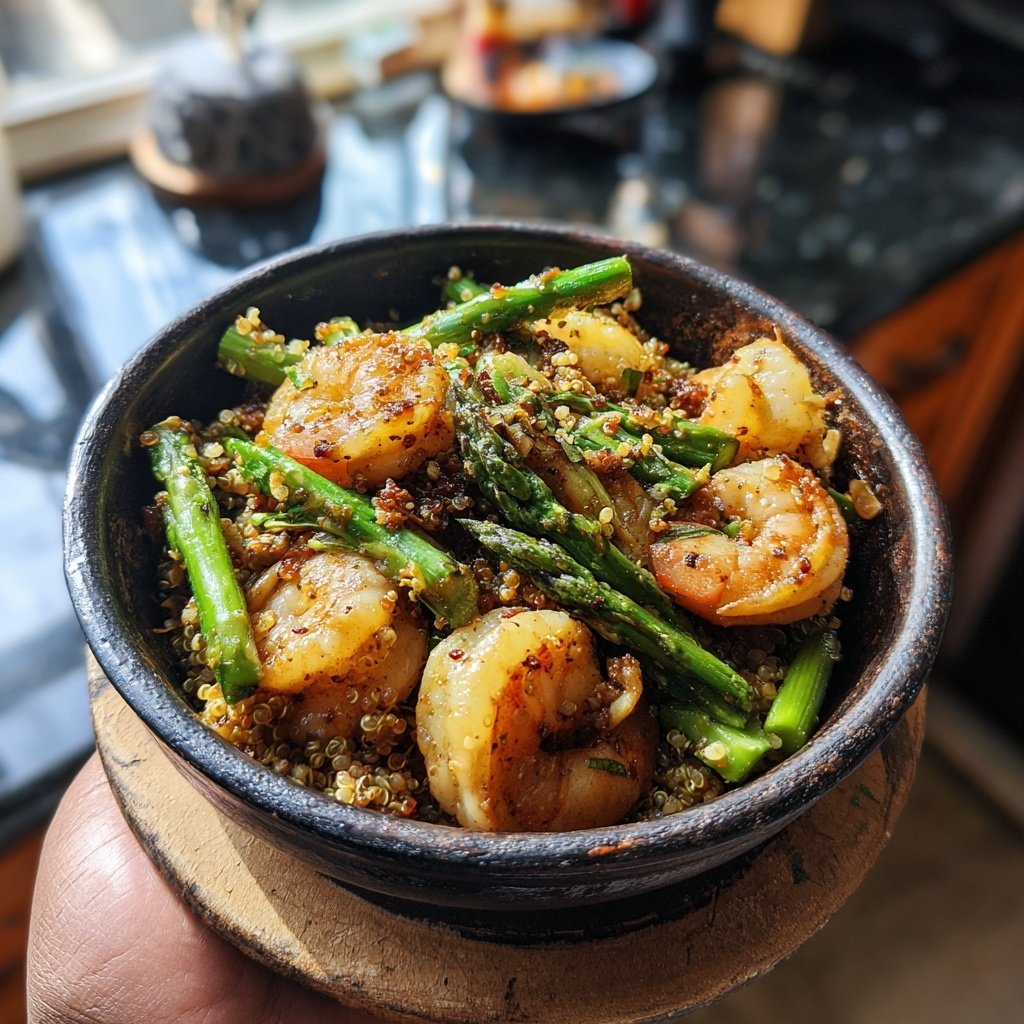 High Protein Shrimp Dinner Bowl