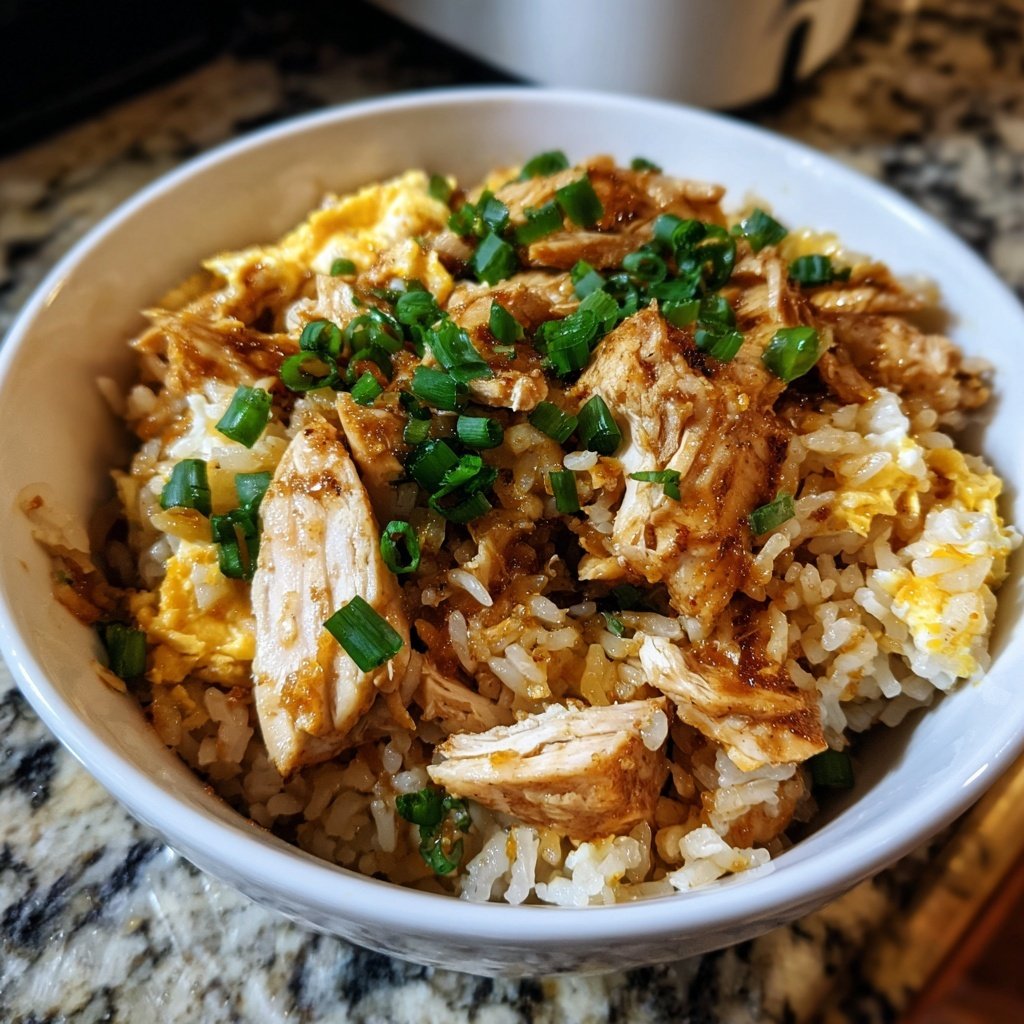 High Protein Chicken Rice Bowl