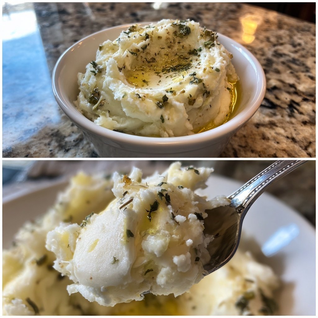 Garlic Mashed Potatoes for Two