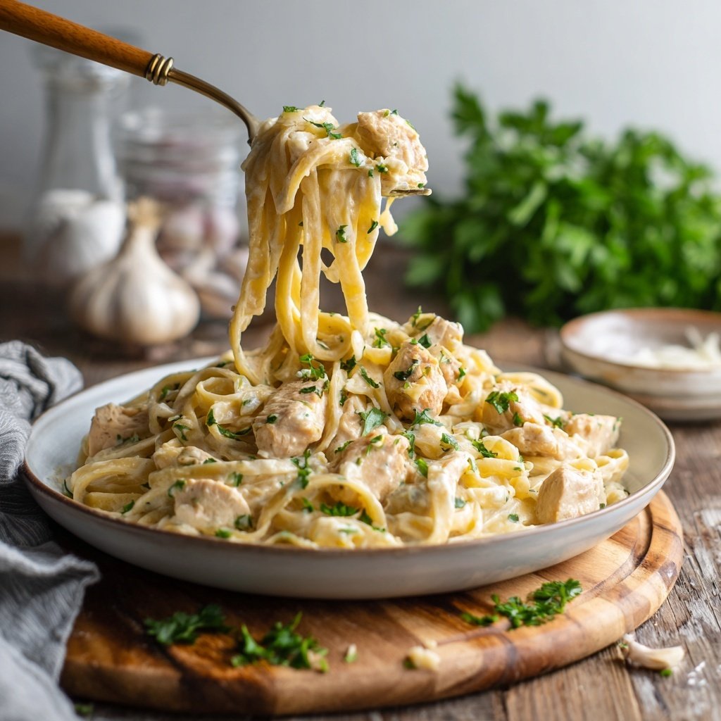 Garlic Parmesan Chicken Pasta