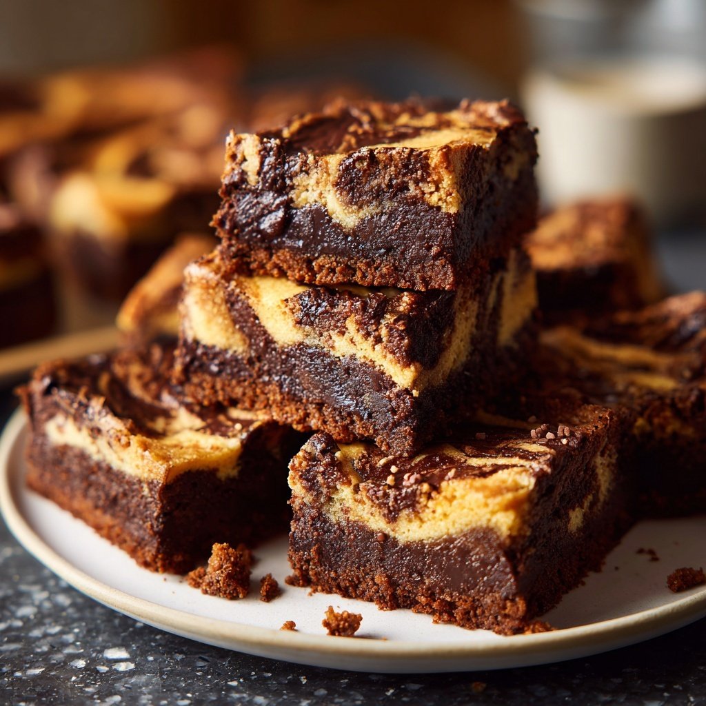 Chocolate Tahini Swirl Bars
