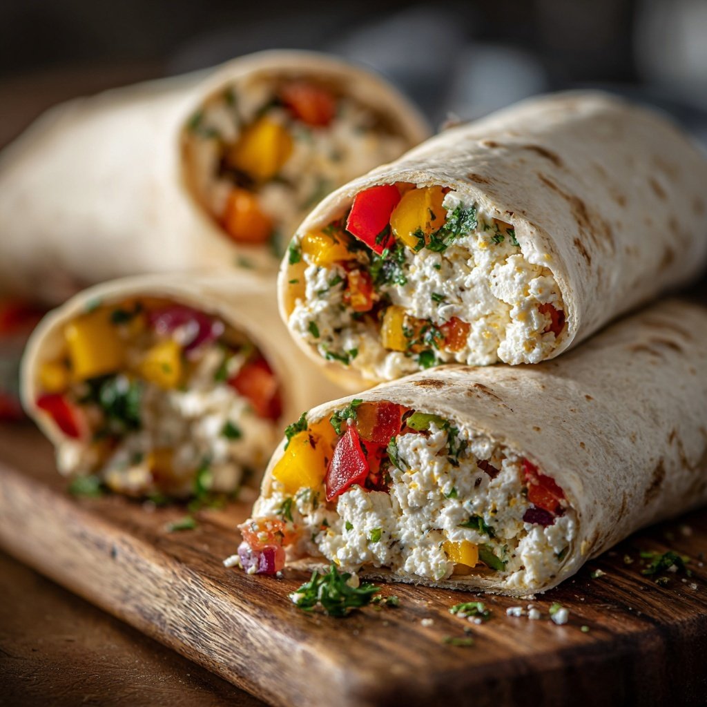 High Protein Cottage Cheese Wrap